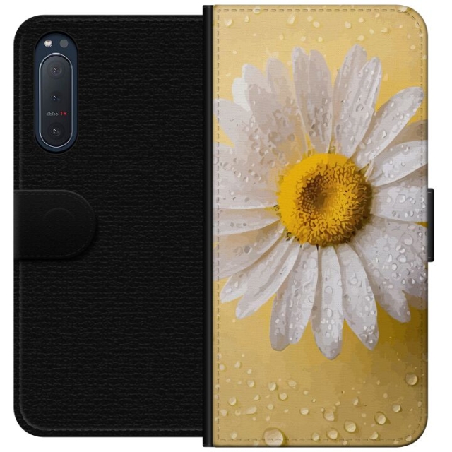 Portemonnee-hoesje voor Sony Xperia 5 II met Porseleinbloem ontwerp