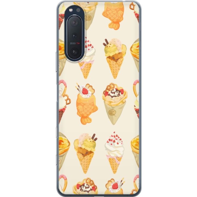 Mobiele hoes voor Sony Xperia 5 II met Glasachtig ontwerp