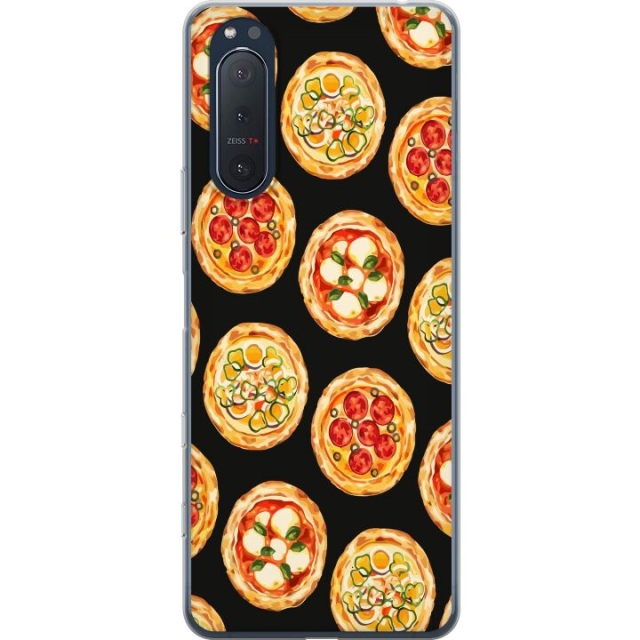 Mobiele hoes voor Sony Xperia 5 II met Pizza ontwerp