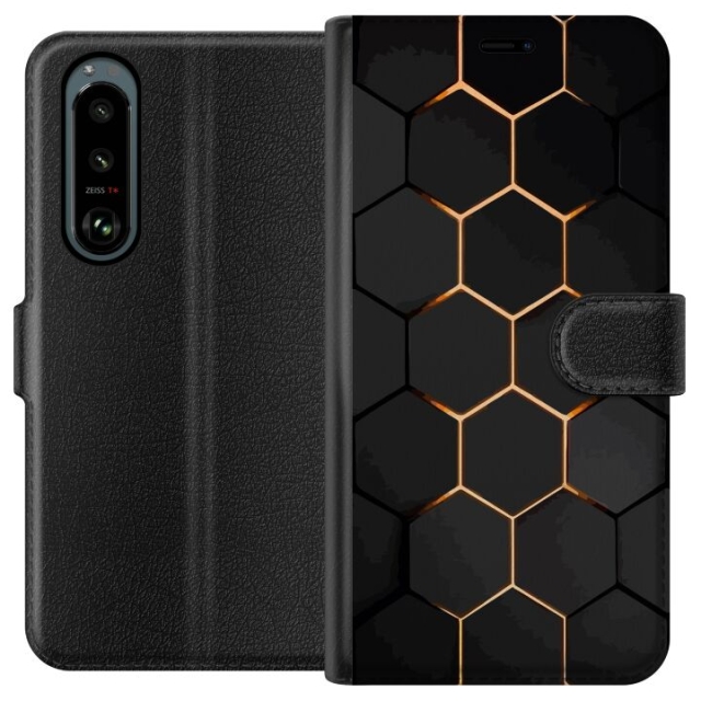 Portemonnee-hoesje voor Sony Xperia 5 III met Luxe Patroon ontwerp