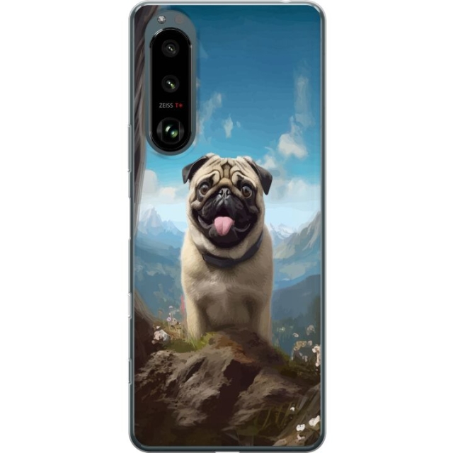 Mobiele hoes voor Sony Xperia 5 III met Blije Hond ontwerp