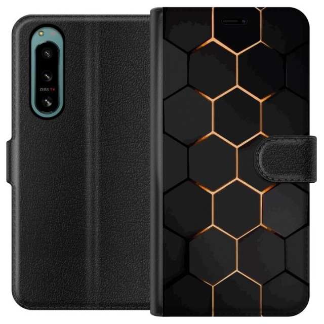 Portemonnee-hoesje voor Sony Xperia 5 IV met Luxe Patroon ontwerp