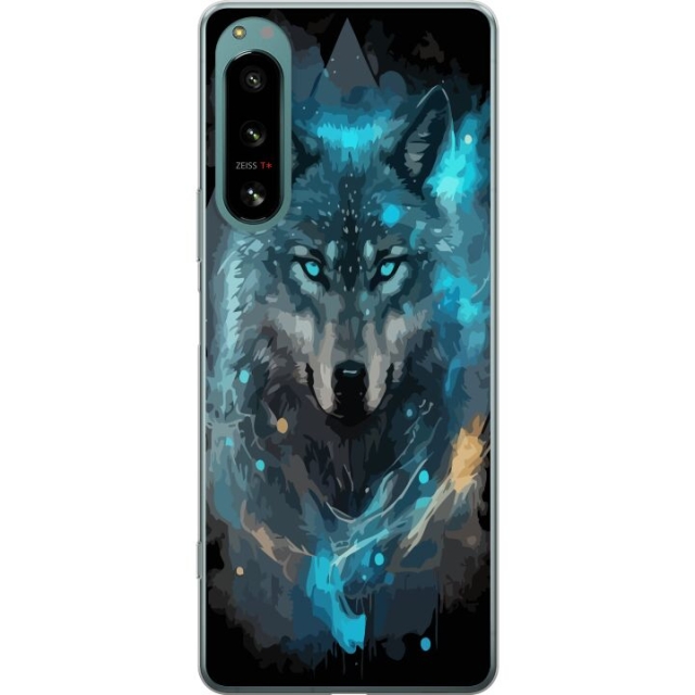 Mobiele hoes voor Sony Xperia 5 IV met Wolf ontwerp