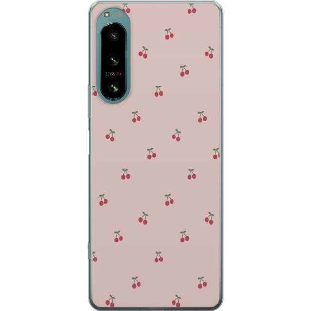 Mobiele hoes voor Sony Xperia 5 IV met Kersen ontwerp