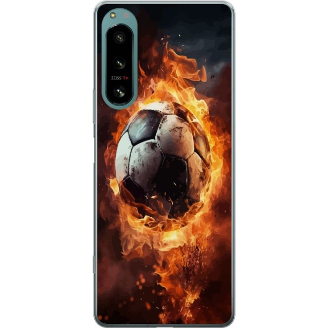 Mobiele hoes voor Sony Xperia 5 IV met Voetbal ontwerp