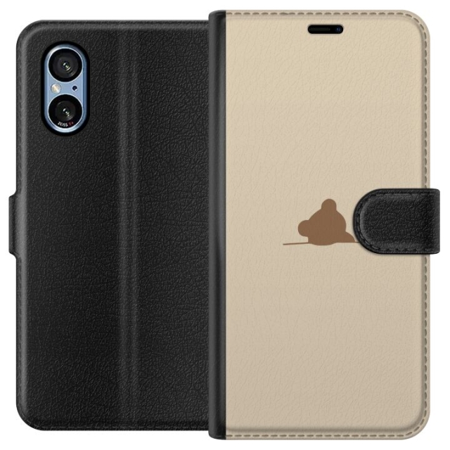 Portemonnee-hoesje voor Sony Xperia 5 V met Nalle ontwerp