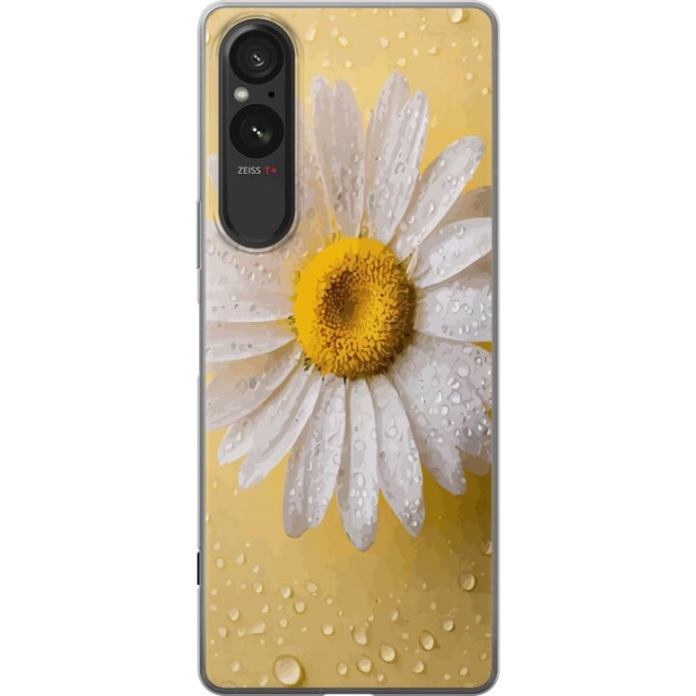Mobiele hoes voor Sony Xperia 5 V met Porseleinbloem ontwerp
