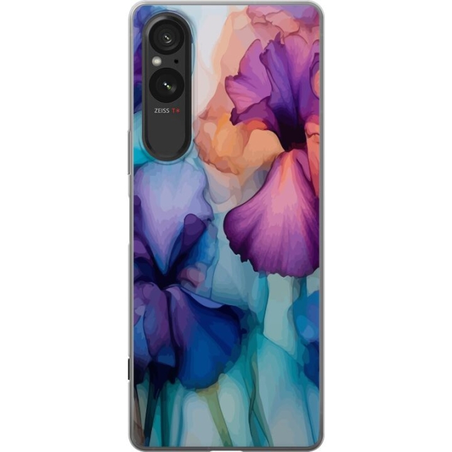 Mobiele hoes voor Sony Xperia 5 V met Magische bloemen ontwerp
