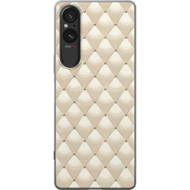 Mobiele hoes voor Sony Xperia 5 V met Goudglans ontwerp