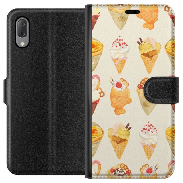 Portemonnee-hoesje voor Sony Xperia L3 met Glasachtig ontwerp