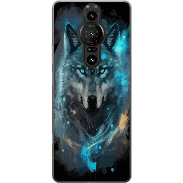 Mobiele hoes voor Sony Xperia Pro-I met Wolf ontwerp