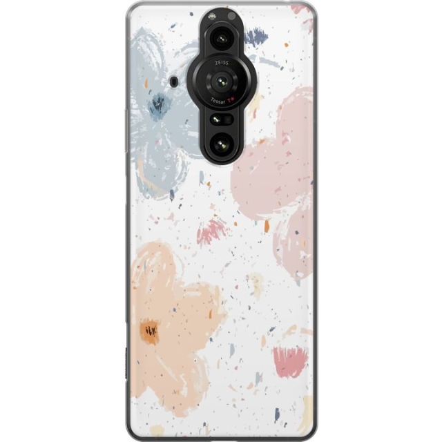 Mobiele hoes voor Sony Xperia Pro-I met Bloemen ontwerp