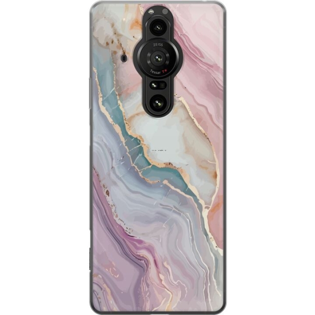 Mobiele hoes voor Sony Xperia Pro-I met Marmer ontwerp