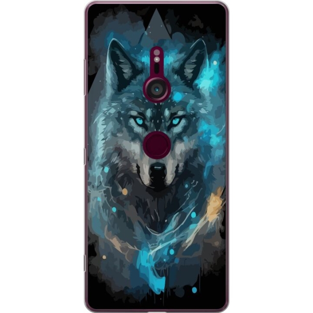 Mobiele hoes voor Sony Xperia XZ3 met Wolf ontwerp