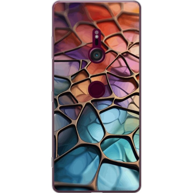 Mobiele hoes voor Sony Xperia XZ3 met Metallic patroon ontwerp