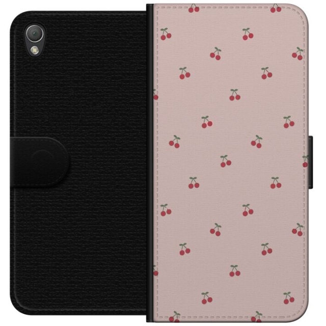 Portemonnee-hoesje voor Sony Xperia Z3 met Kersen ontwerp