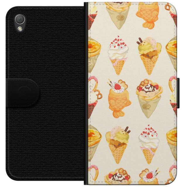 Portemonnee-hoesje voor Sony Xperia Z3 met Glasachtig ontwerp