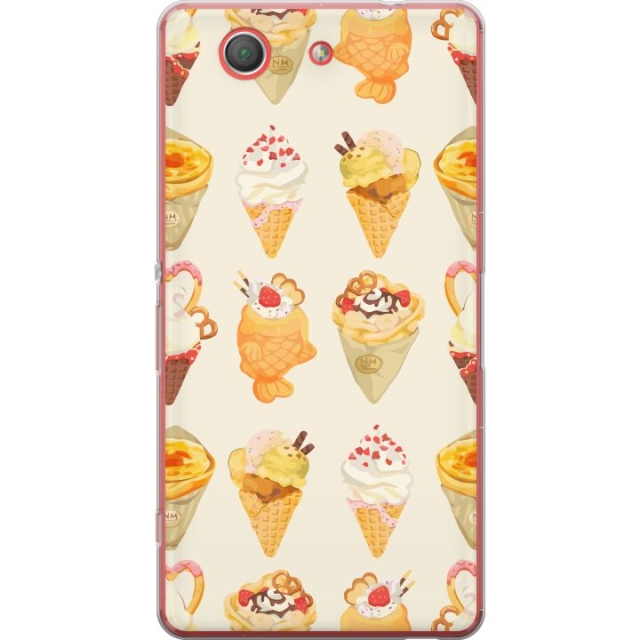 Mobiele hoes voor Sony Xperia Z3 Compact met Glasachtig ontwerp