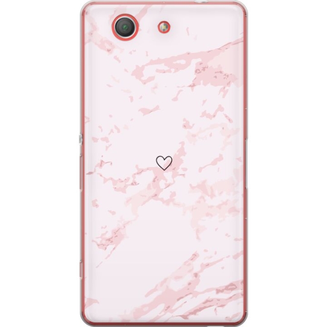 Mobiele hoes voor Sony Xperia Z3 Compact met Roze Hart ontwerp