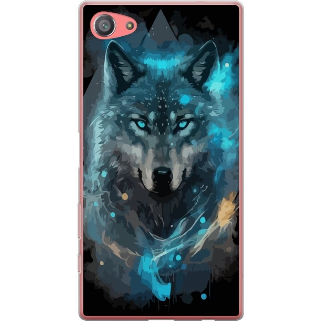 Mobiele hoes voor Sony Xperia Z5 Compact met Wolf ontwerp