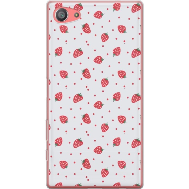 Mobiele hoes voor Sony Xperia Z5 Compact met Aardbeien ontwerp