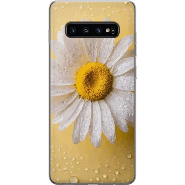 Mobiele hoes voor Samsung Galaxy S10 met Porseleinbloem ontwerp