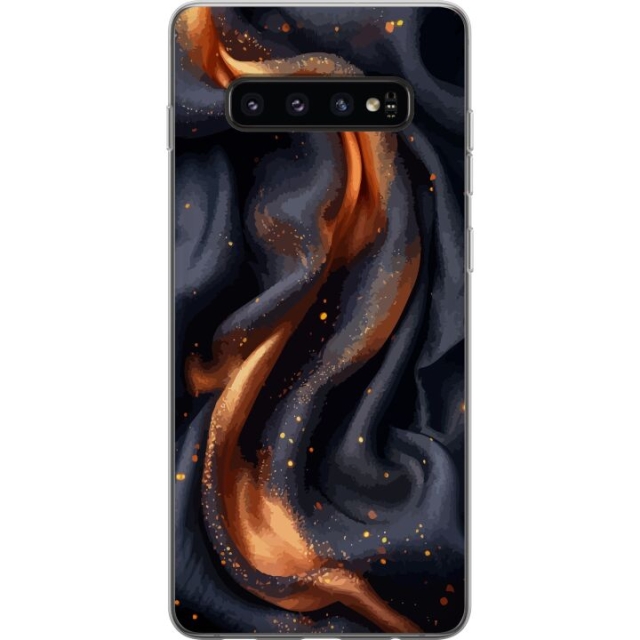 Mobiele hoes voor Samsung Galaxy S10 met Vurig zijde ontwerp