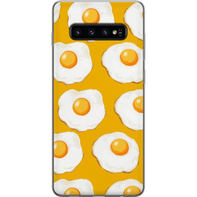 Mobiele hoes voor Samsung Galaxy S10 met Gebakken ei ontwerp