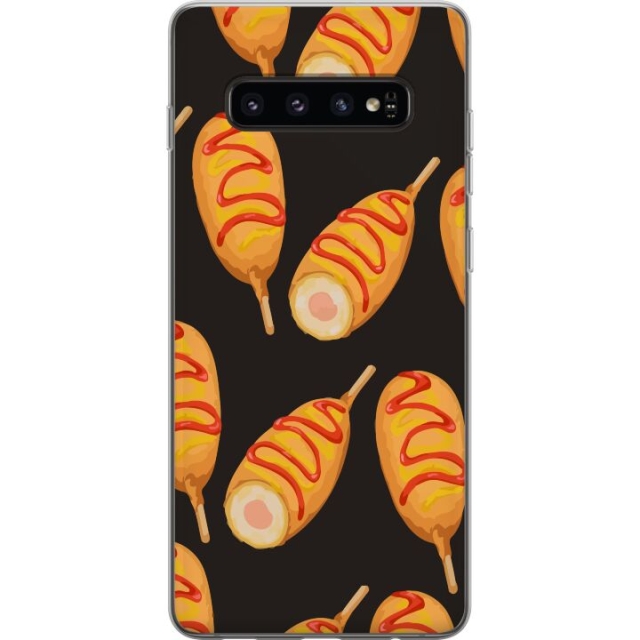 Mobiele hoes voor Samsung Galaxy S10 met Kippenpoot ontwerp