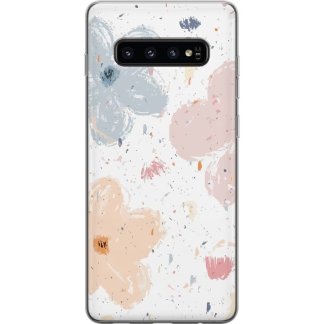 Mobiele hoes voor Samsung Galaxy S10 met Bloemen ontwerp