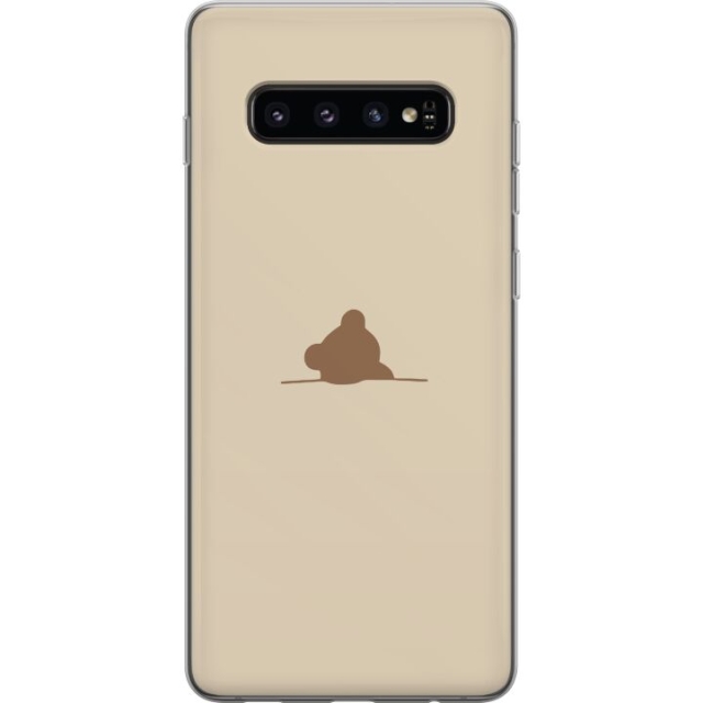 Mobiele hoes voor Samsung Galaxy S10 met Nalle ontwerp