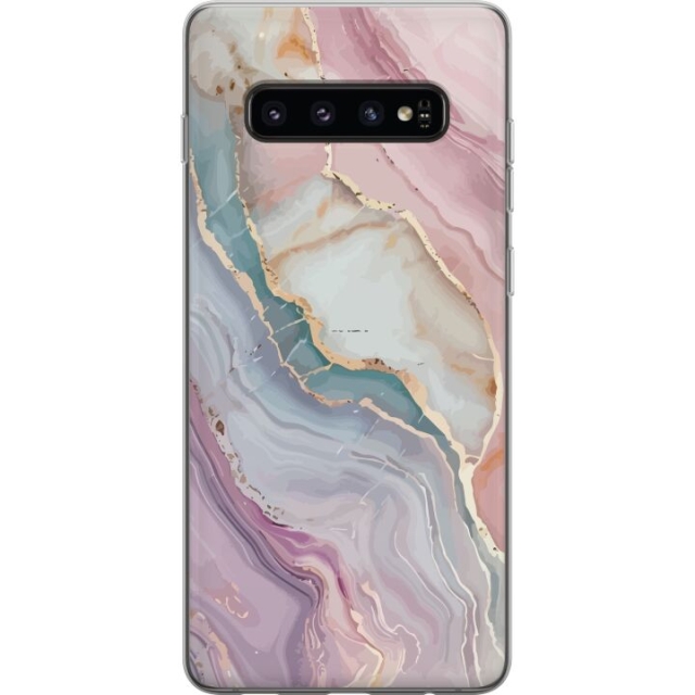 Mobiele hoes voor Samsung Galaxy S10 met Marmer ontwerp