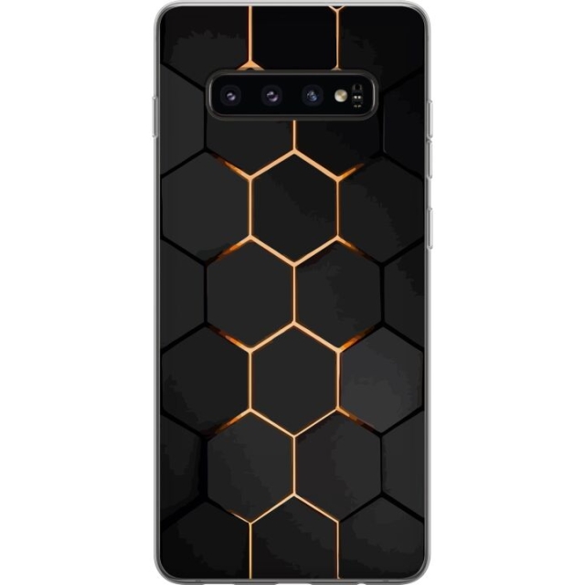 Mobiele hoes voor Samsung Galaxy S10 met Luxe Patroon ontwerp