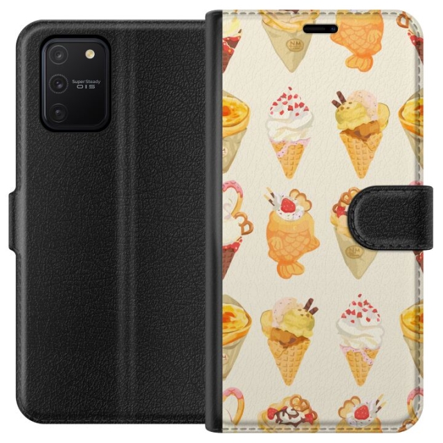 Portemonnee-hoesje voor Samsung Galaxy S10 Lite met Glasachtig ontwerp