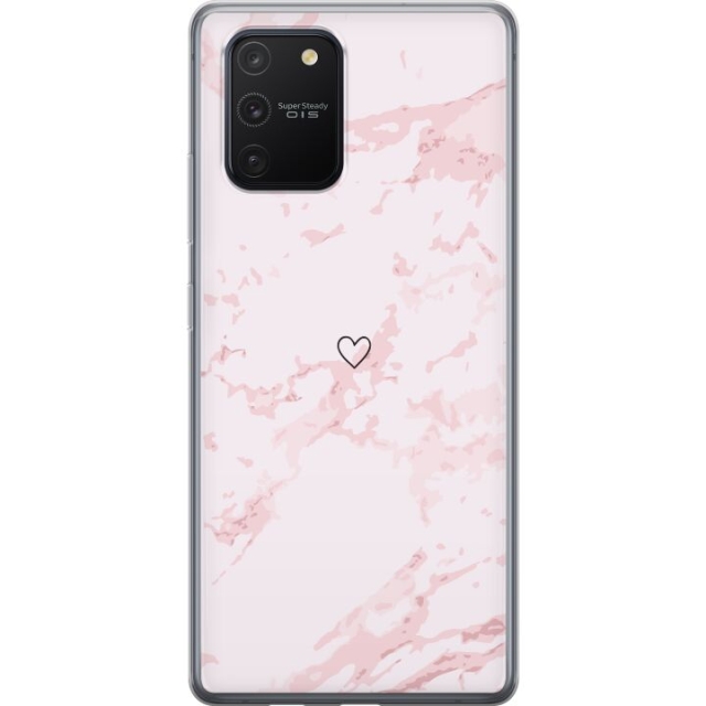 Mobiele hoes voor Samsung Galaxy S10 Lite met Roze Hart ontwerp