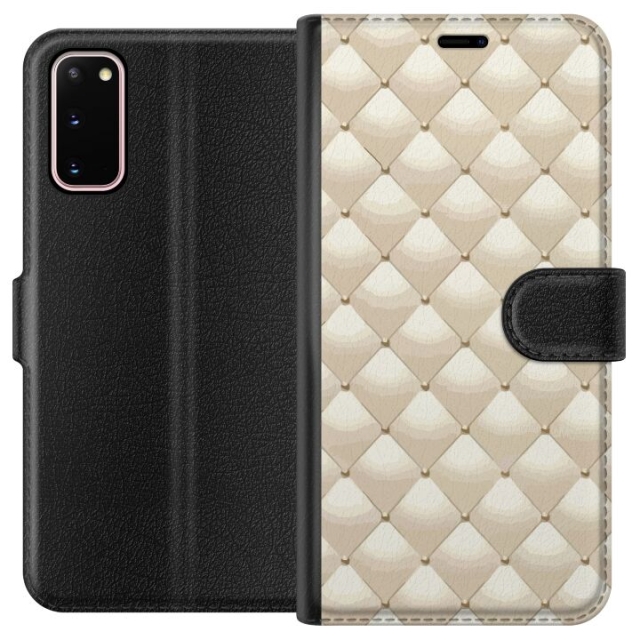 Portemonnee-hoesje voor Samsung Galaxy S20 met Goudglans ontwerp