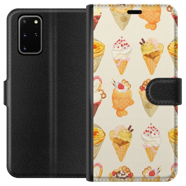 Portemonnee-hoesje voor Samsung Galaxy S20+ met Glasachtig ontwerp