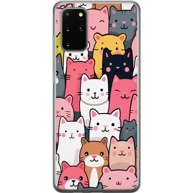 Mobiele hoes voor Samsung Galaxy S20+ met Kattenpatroon ontwerp