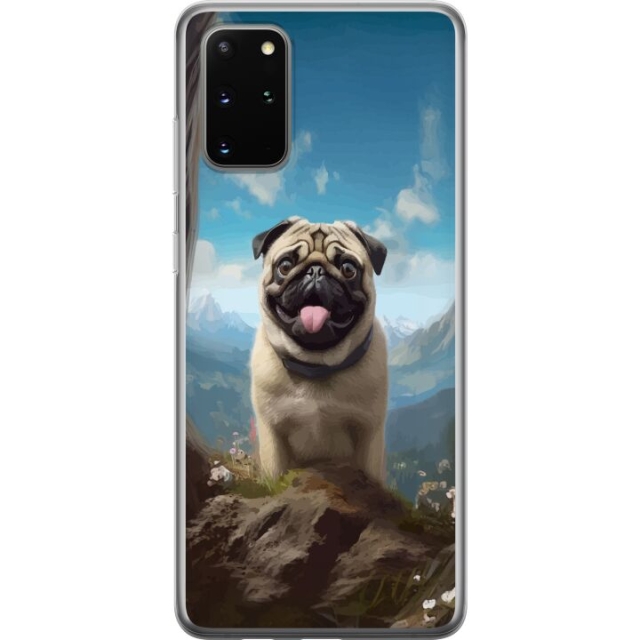 Mobiele hoes voor Samsung Galaxy S20+ met Blije Hond ontwerp