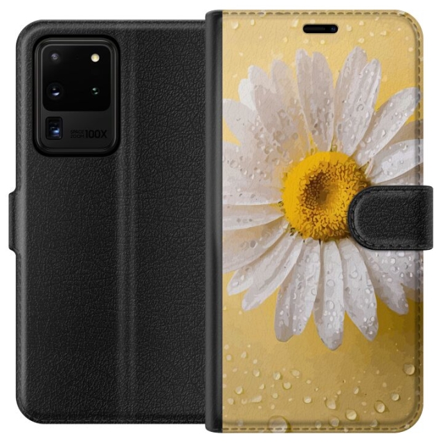 Portemonnee-hoesje voor Samsung Galaxy S20 Ultra met Porseleinbloem ontwerp