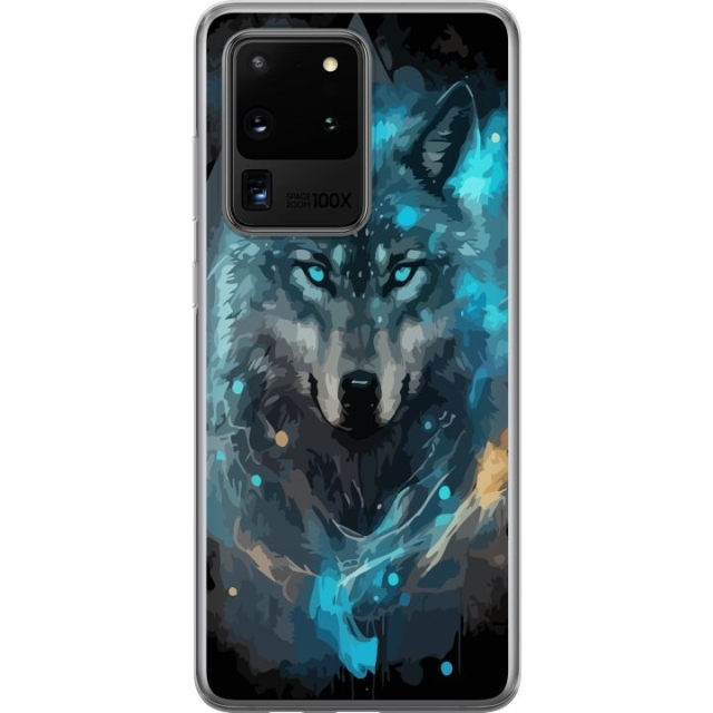 Mobiele hoes voor Samsung Galaxy S20 Ultra met Wolf ontwerp