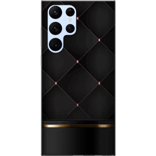 Mobiele hoes voor Samsung Galaxy S22 Ultra 5G met Luxe lijn ontwerp