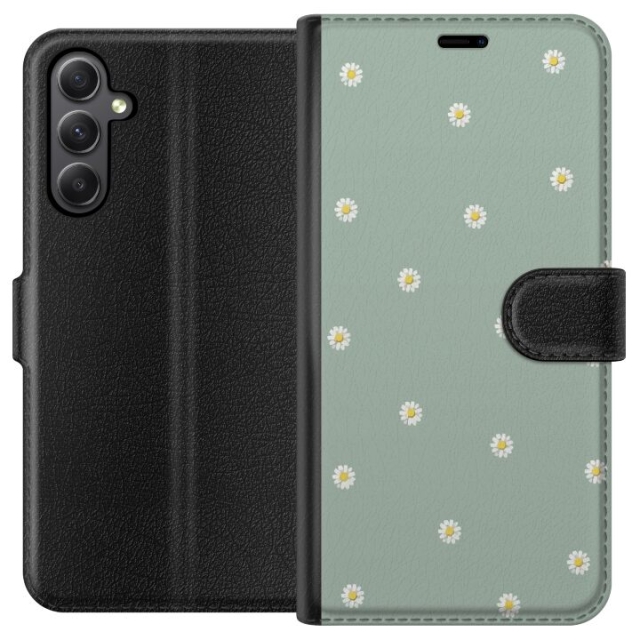 Portemonnee-hoesje voor Samsung Galaxy S23 FE met Priesterkragen ontwerp