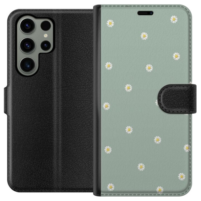 Portemonnee-hoesje voor Samsung Galaxy S23 Ultra met Priesterkragen ontwerp