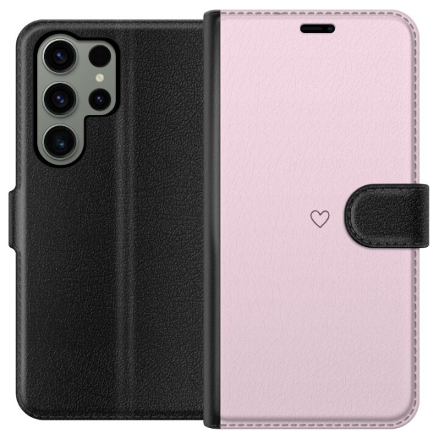 Portemonnee-hoesje voor Samsung Galaxy S23 Ultra met Hart ontwerp