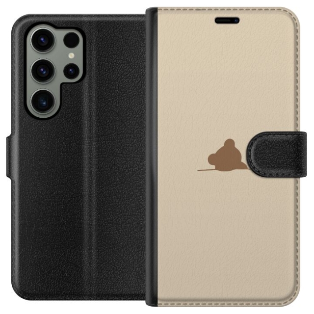 Portemonnee-hoesje voor Samsung Galaxy S23 Ultra met Nalle ontwerp
