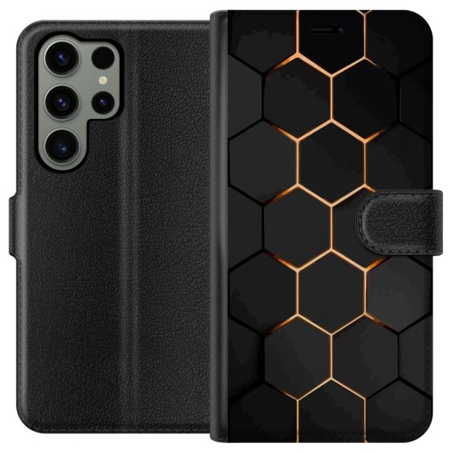 Portemonnee-hoesje voor Samsung Galaxy S23 Ultra met Luxe Patroon ontwerp