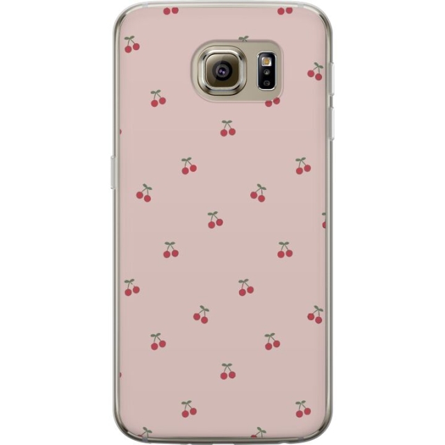 Mobiele hoes voor Samsung Galaxy S6 met Kersen ontwerp