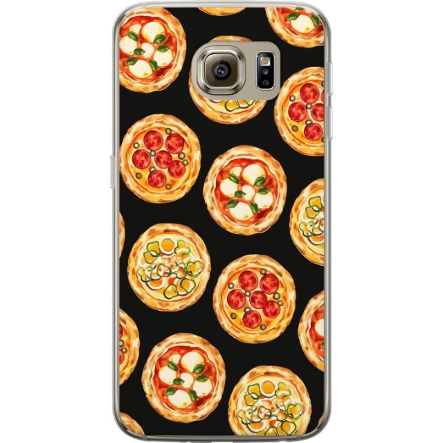 Mobiele hoes voor Samsung Galaxy S6 met Pizza ontwerp