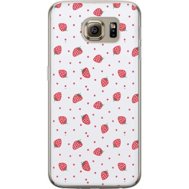 Mobiele hoes voor Samsung Galaxy S6 met Aardbeien ontwerp